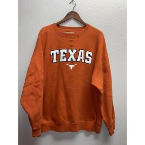 Vintage Texas Longhorns Sweatshirt UT University College Crewneck Orange XL